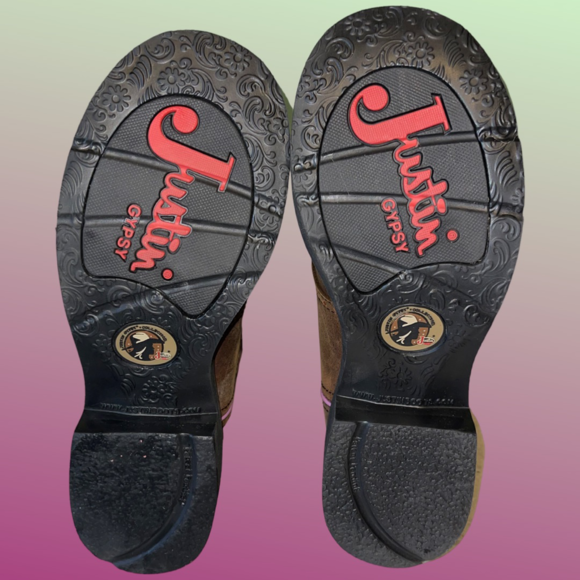 NEW JUSTIN GYPSY WOMEN'S WANETTE 8" BROWN EH WORK BOOTS - STEEL TOE Size 10B - Picture 8 of 8